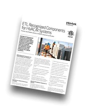 ETL Recognized Components for HVAC/R Systems | Fact Sheet