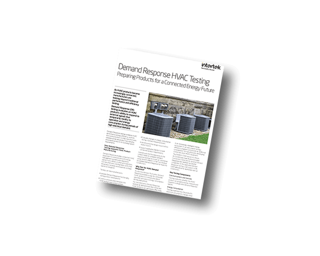 Demand Response Testing for HVAC Products | Fact Sheet